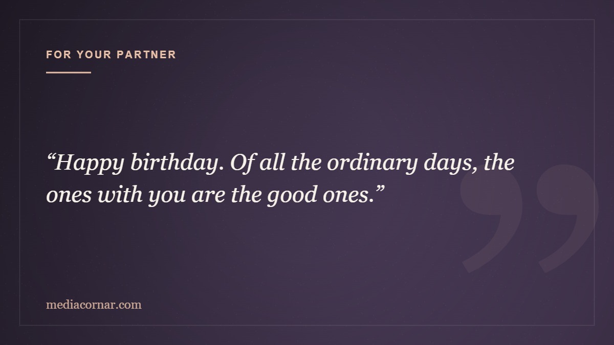 Birthday wish in English for your husband, wife or partner
